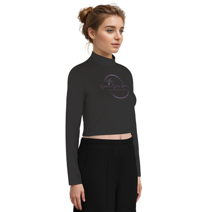 Premiere Danse Academy - Eco-Friendly All-Over Print Women's Turtleneck T-shirt With Long Sleeve