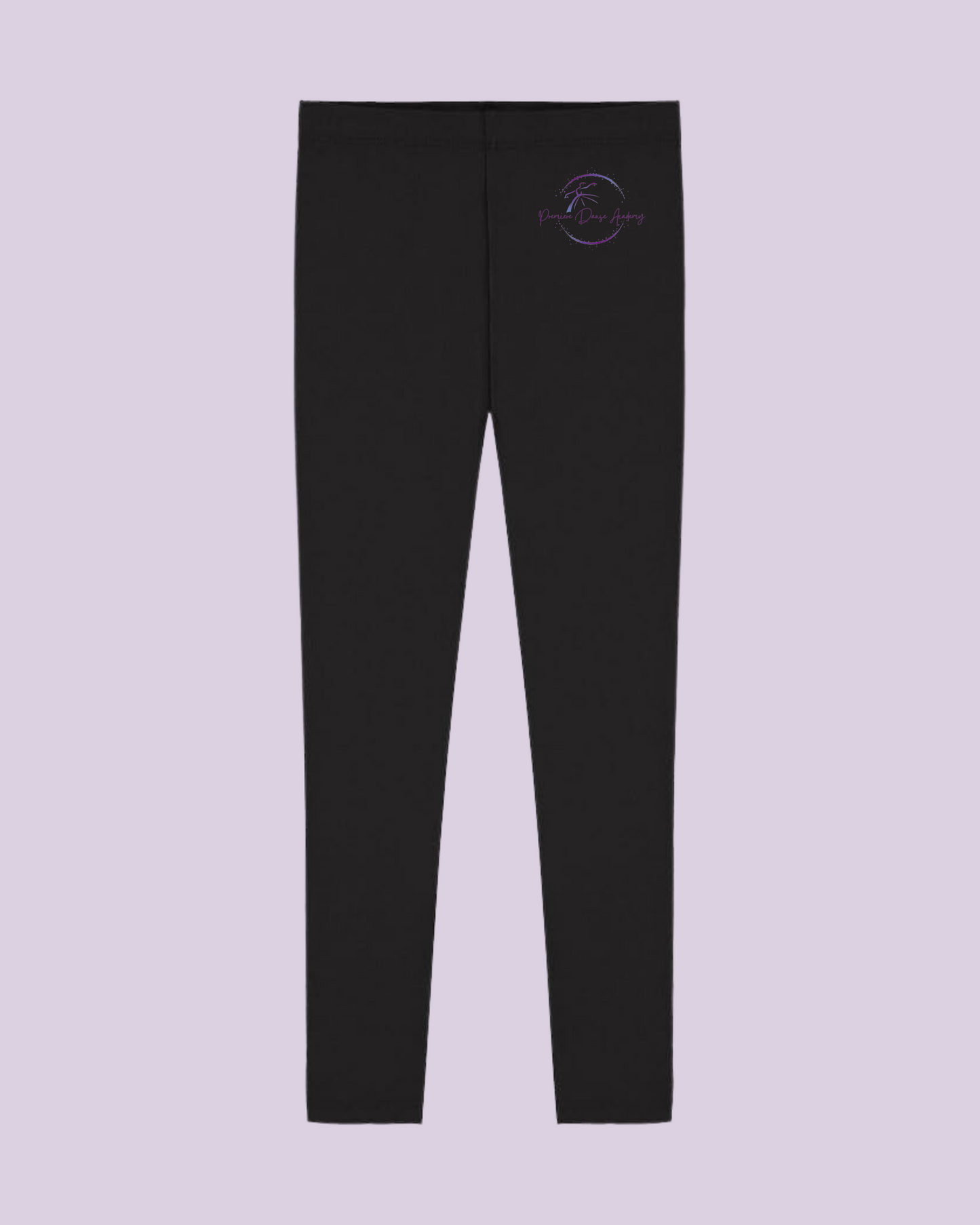 Premiere Danse Academy Logo Black Leggings