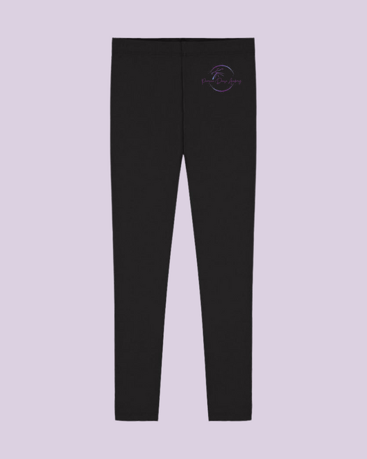 Premiere Danse Academy Logo Black Leggings