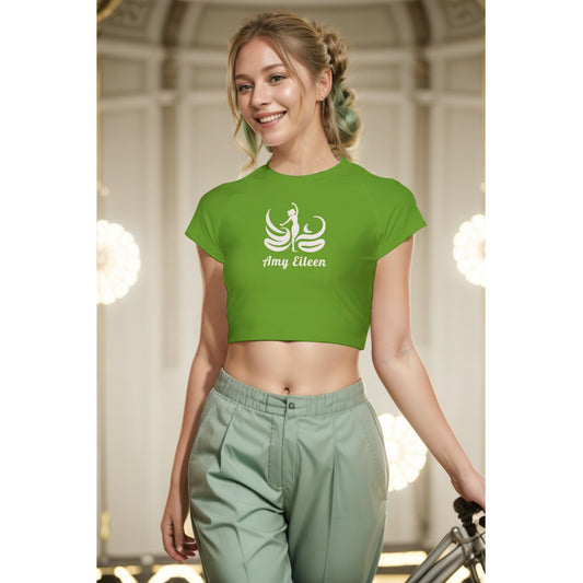 Amy Eileen - All-Over Print Women's Raglan Cropped T-shirt
